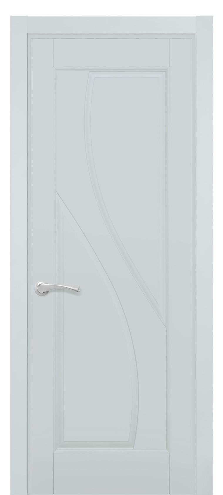 Межкомнатная дверь Даяна глухая из массива ольхи, цвет Скай